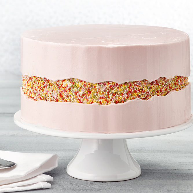 Fault Line Cake: Sprinkle Technique