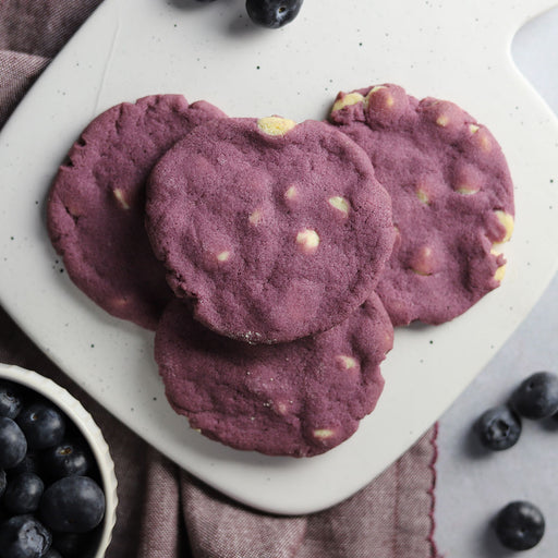 ifigourmet blueberry sugar cookie on platter