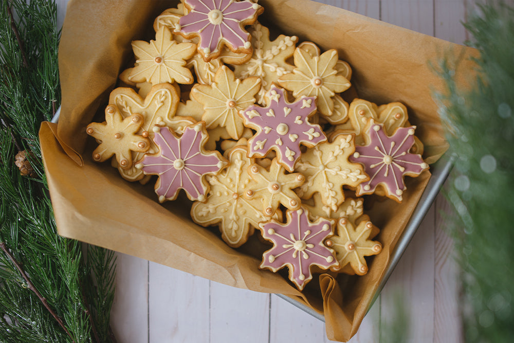 citrus scented butter cookies snowflakes