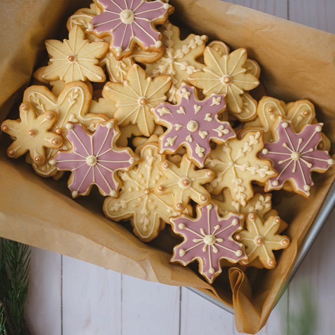 citrus scented butter cookies snowflakes