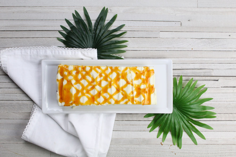 Coconut Passionfruit Slab Cake