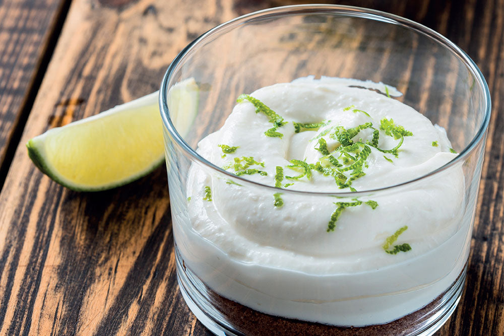 Lime and Lemon Iced Mousse
