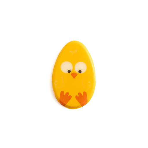 Egg-Shaped Chick Chocolate Plaque