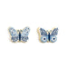 Blue Porcelain Patterned Chocolate Butterfly Plaques