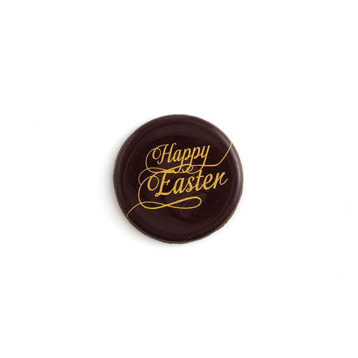 Dark Chocolate Happy Easter Coin