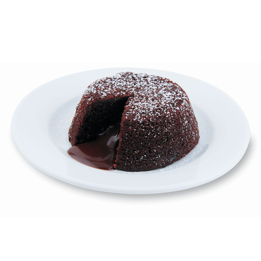 chocolate lava cake on plate