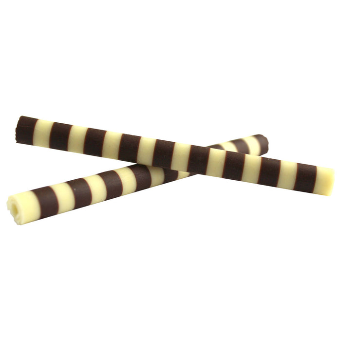 Zebra Chocolate Sticks, dark/white