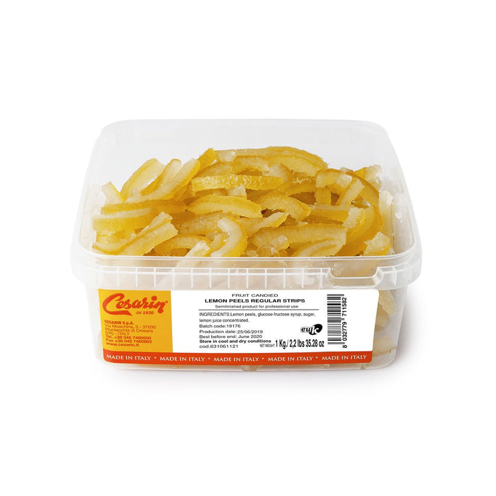 Lemon Peel Scorzoni Sicilia in plastic box packaging