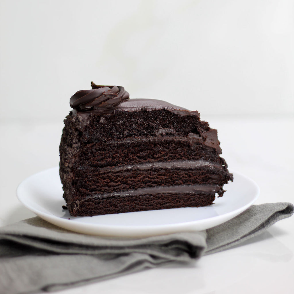 I made a Brooklyn Blackout Cake. It's tall, dark and rich. : r/Baking
