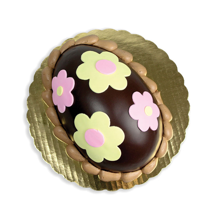 Chocolate Egg Cake - Floral Design