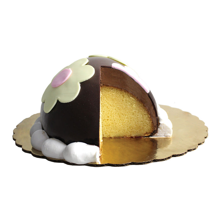 Yellow Egg Cake - Floral Design