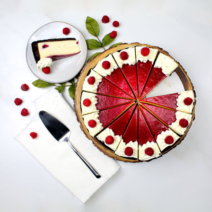 10" White Chocolate Raspberry Cheesecake