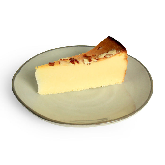 John and Jill's Amaretto Cheesecake Plated Slice