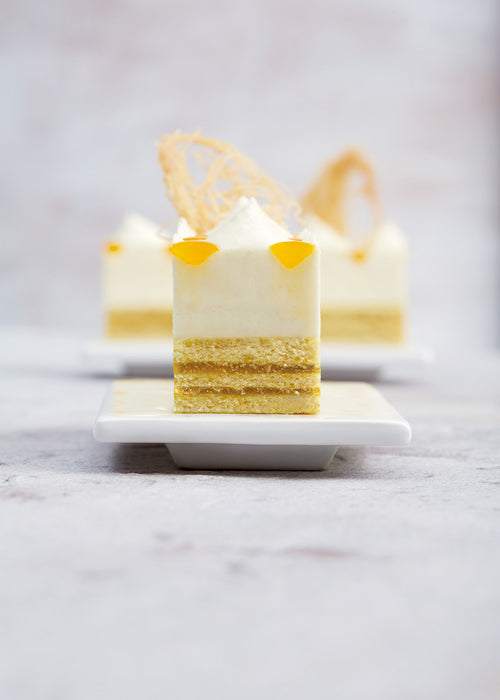 Lemon Mousse Cake with Curry