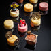 La Rose Noire Petit Cheesecakes with Extravagant Decor