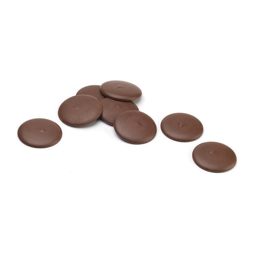 Misterio 58% dark chocolate couverture discs out of packaging