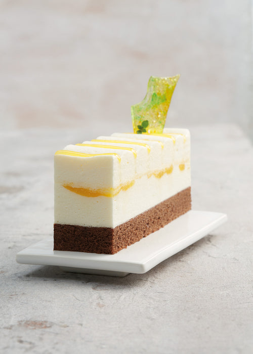 Orange Flavored Mousse Cake with Thyme