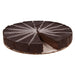 9" flourless chocolate cake, full cake missing one slice
