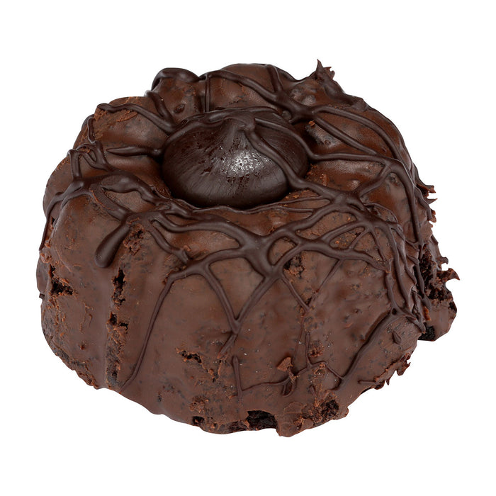 molten chocolate cake detail photo