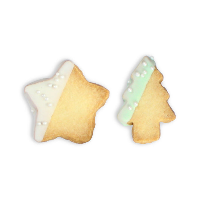 Star & Tree Cookie with Pearls (Seasonal)