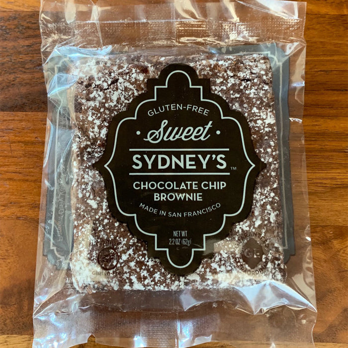 individually wrapped chocolate chip brownie by sweet sydneys