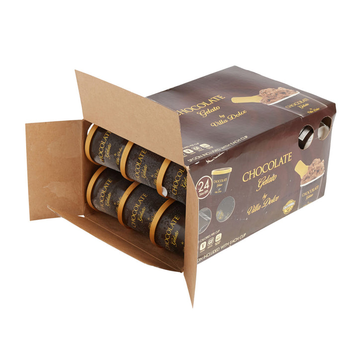 Villa Dolce 24 pack box of chocolate gelato cups