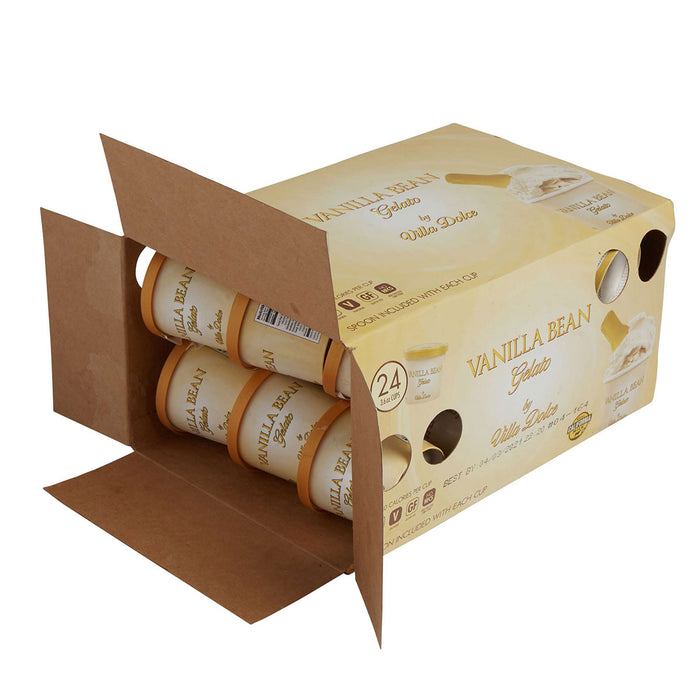 Villa Dolce 24 pack box of Vanilla Bean Gelato Cups