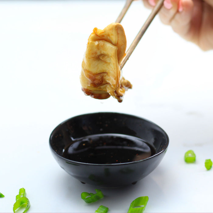 Wei Chuan Vegetable and Chicken Potstickers in Dipping Sauce